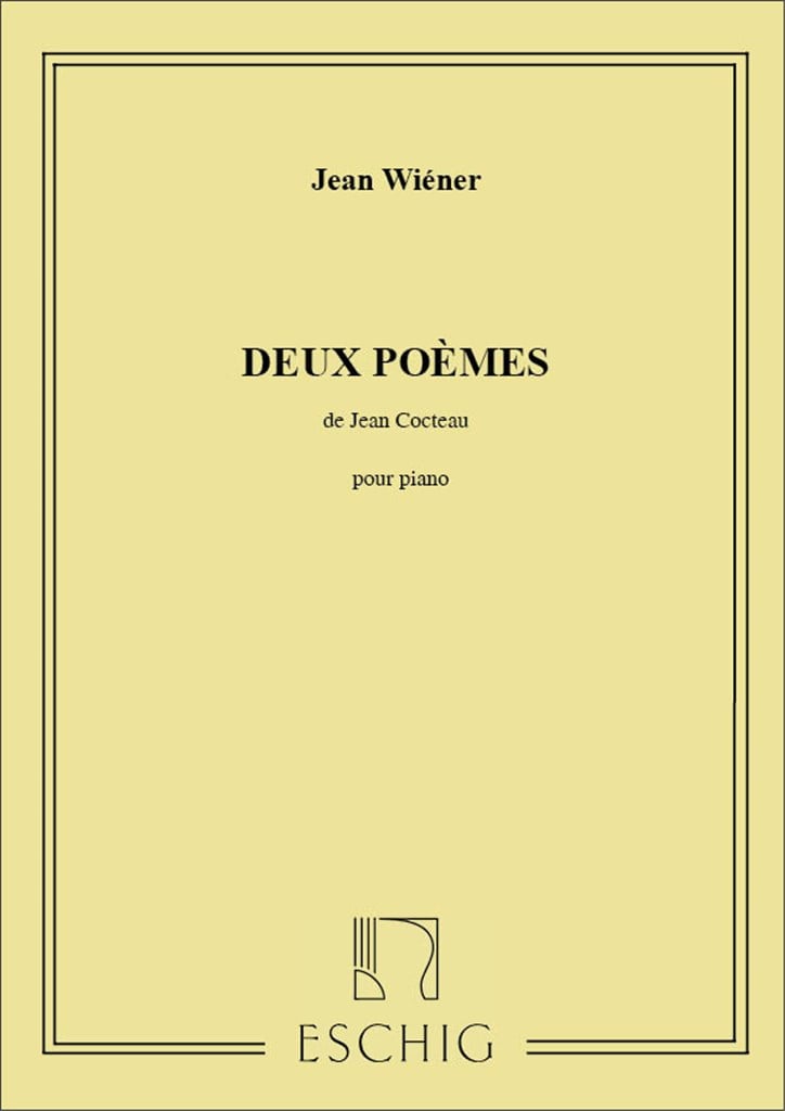 2 Poemes Cocteau Cht-Piano